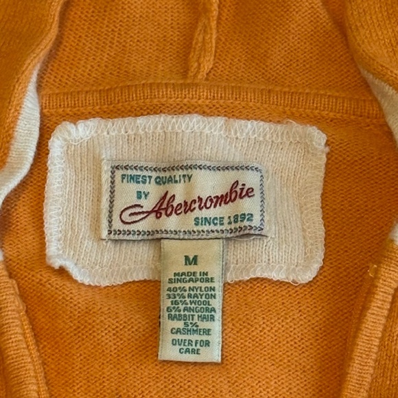 Abercrombie Vintage Full Zip Hoodie Size Medium - Picture 3 of 6